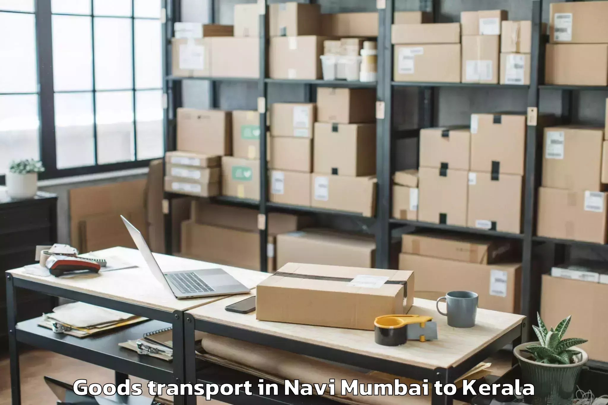 Trusted Navi Mumbai to Changanassery Goods Transport